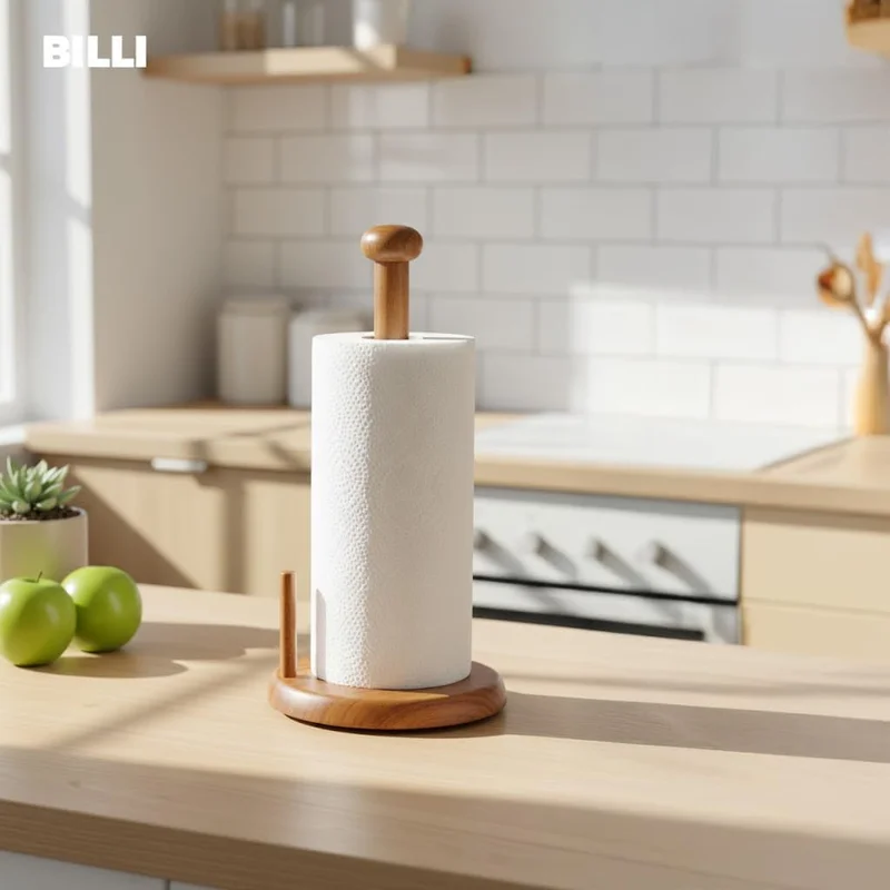 بيلي حامل مناشف ورقية بيلي بني